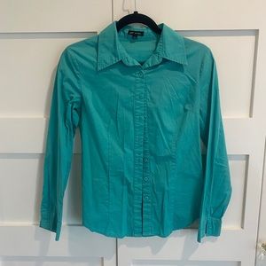 Teal/Turquoise Michel Button Up Shirt Womens S